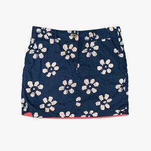 Tailor Vintage Skirt Womens S Small Multi Reversible Cotton Floral Zip Fly *READ